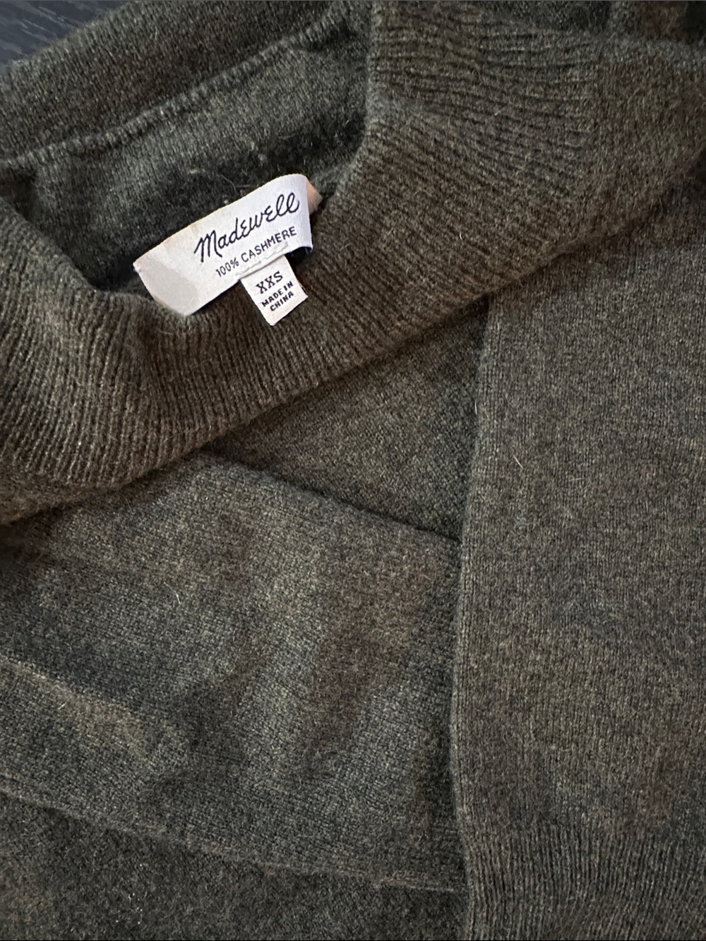 Madewell Olive Green Mock Neck Sweater Women’s XXA